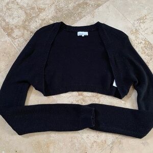 Danielle Bernstein By Weworewhat Black Bolero Shrug, S
